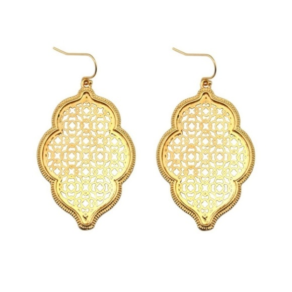 REVITALIZED Jewelry - last pair • Gold Moroccan Filigree Earrings